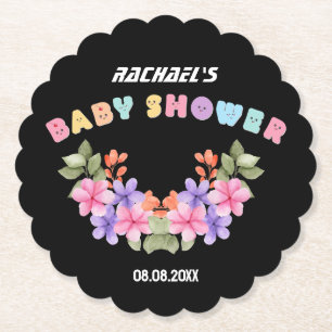 Soft Pink Floral Girl Babydusche Untersetzer