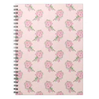 Soft Pink Floral Pattern | Romantic Flower Notizblock