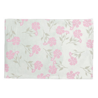 Soft Pink Floral Pillowcase Kissenbezug