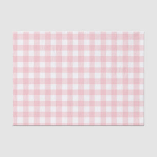 Soft Pink Gingham Karo Karierte Geschenkverpackung Seidenpapier