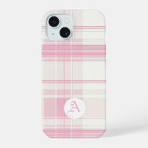 Soft Pink Karierte, individuell anpassbare Handy-C