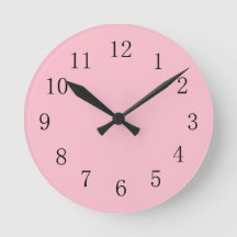Soft Pink Kitchenette Uhr
