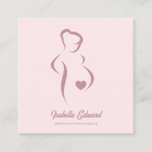 Soft Pink Maternity Doula Identity Illustration