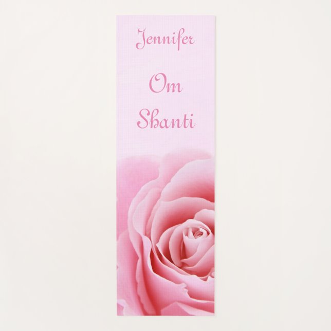 Soft Pink Rose Inner Peace Spiritual Yogamatte (Vorderseite)