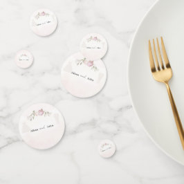 Soft Pink Rosen Hochzeitskollektion Tischkonfetti Konfetti