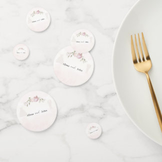 Soft Pink Rosen Hochzeitskollektion Tischkonfetti Konfetti
