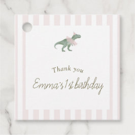 Soft Pink T Rex Tutu Girl Geschenkanhänger