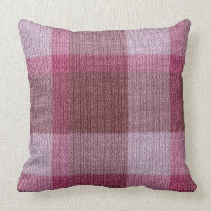 Soft Pink Tartan Kissen