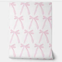 Soft Pink Watercolor Coquette Bows Baby Kinderzimm