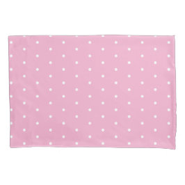 Soft Pink with White Dots Standard Size Kissenbezug