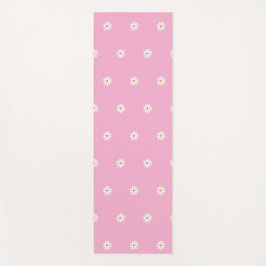 Soft Pink Yoga Mat mit blühender Blume Print Yogamatte