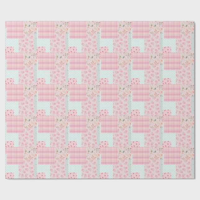 Soft Pinky Girly  Geschenkpapier (Flach)