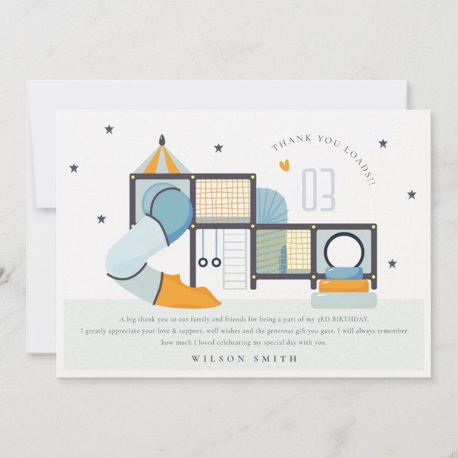 Soft Play Center Indoor Dschungelgymnastik Kinderg Dankeskarte