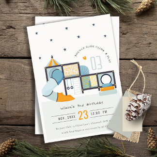 Soft Play Center Indoor Dschungelgymnastik Kinderg Einladung