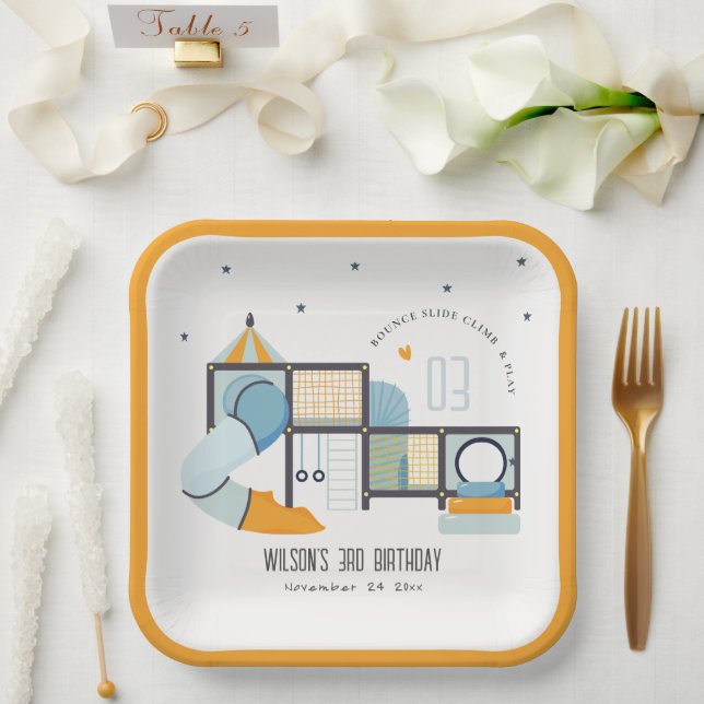 Soft Play Center Indoor Dschungelgymnastik Kinderg Pappteller (Hochzeit)