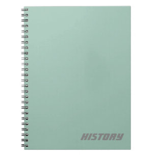 Soft Powder Blue Subject/Name Notebook Notizblock
