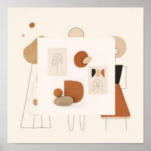 Soft Power – Minimalistische feminine Wandkunst Poster