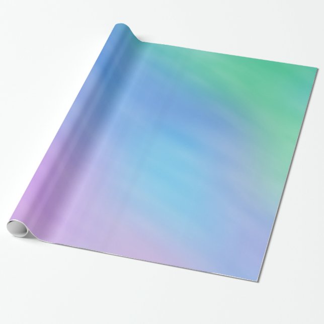 Soft Rainbow Colored Sky Geschenkpapier (Ungerollt)