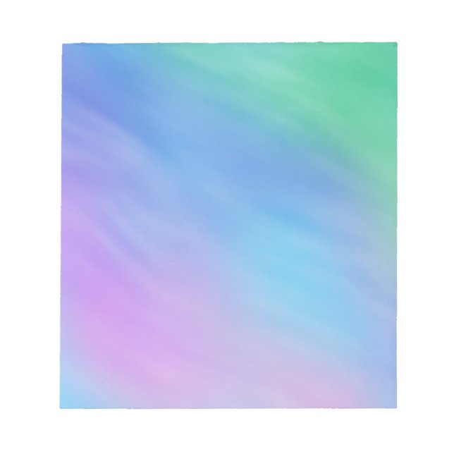 Soft Rainbow Colored Sky Notizblock (Vorderseite)