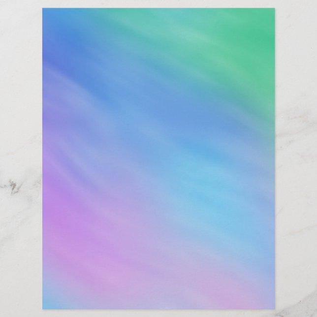 Soft Rainbow Colored Sky Stationery (Vorderseite)