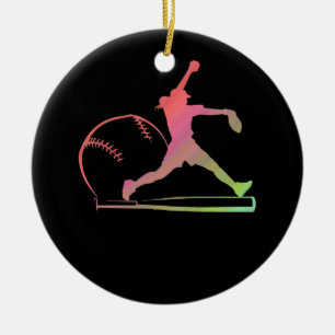 Soft Rainbow Softball-Geschenke für Teen Girls Pit Keramik Ornament