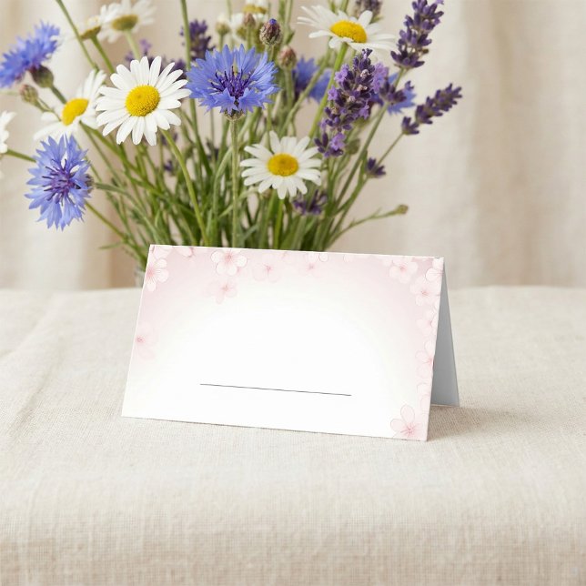 Soft, Romantic Cherry Blossom Wedding Table name Platzkarte (Soft, Romantic Cherry Blossom Wedding Table name Place Card.)