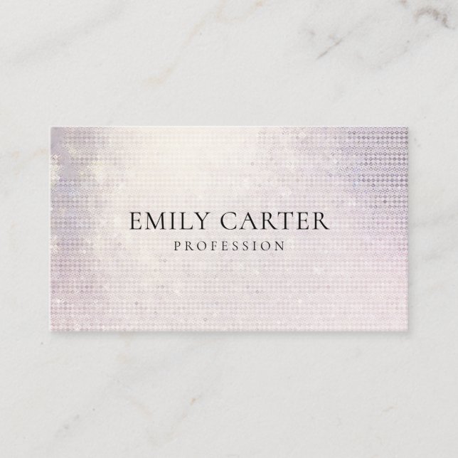 Soft Rose Gold Foil QR Code Minimalistisch Visitenkarte (Vorderseite)