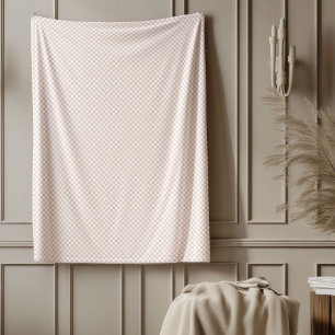 Soft Rose Gold Karo Blanket für Snug Moments Fleecedecke