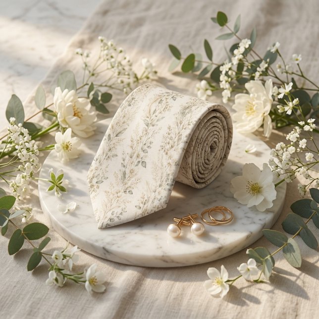 Soft Sage Botanischer Garten Hochzeit Krawatte (Von Creator hochgeladen)