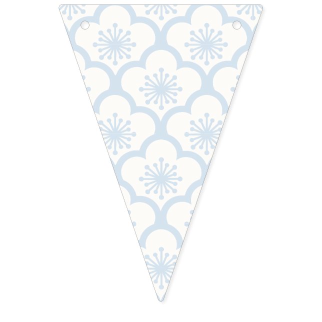 Soft Sakura Puderblau - Neutral Wimpelkette (Erste Fahne)