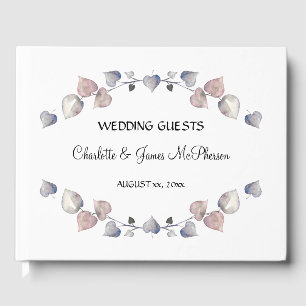 Soft Scottish Heather - Wedding Hearts Gästebuch