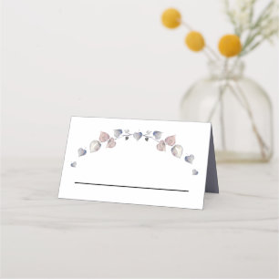 Soft Scottish Heather - Wedding Hearts Platzkarte