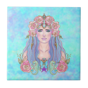Soft Sea Goddess Art von Renee Lavoie Fliese