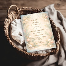 Soft Seaside Pearl Storybook Baby Shower