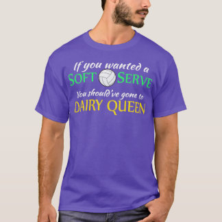 Soft Serve Volleyball Geschenk Print Volleyball Te T-Shirt