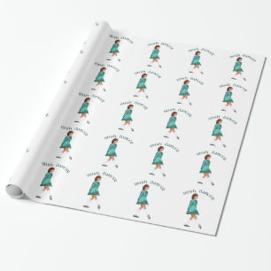 Soft Shoe Irischer Tänzer in Türkis Geschenkpapier