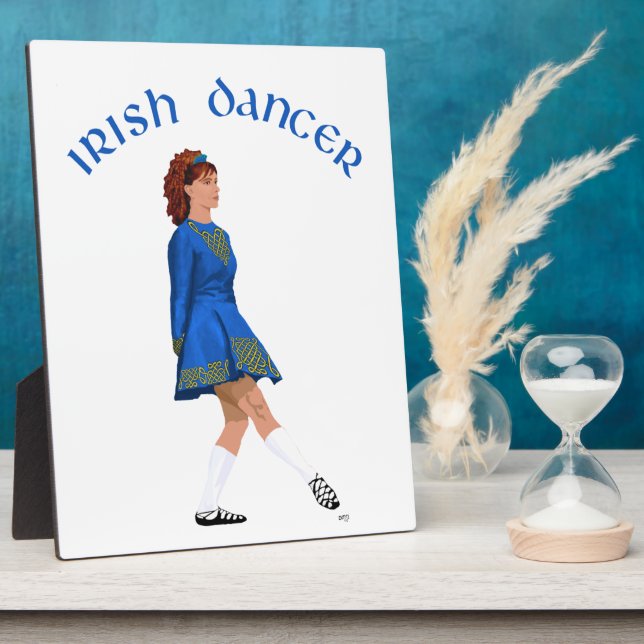 Soft Shoe Irish Dancer in Blue Fotoplatte (Seite)