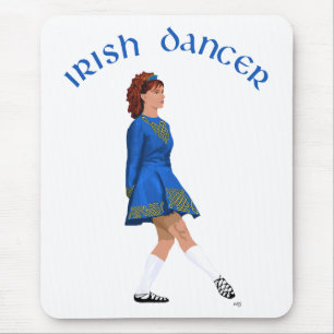 Soft Shoe Irish Dancer in Blue Mousepad