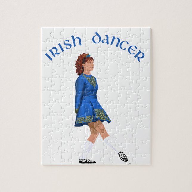 Soft Shoe Irish Dancer in Blue Puzzle (Vertikal)