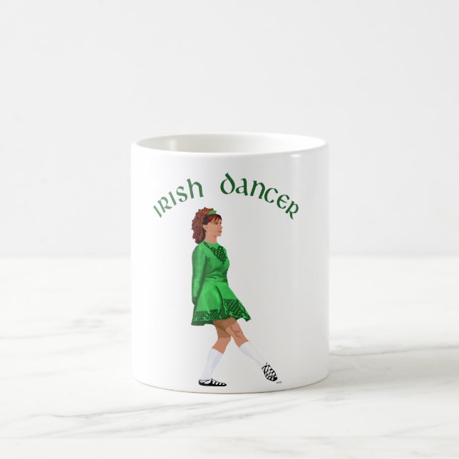 Soft Shoe Irish Dancer in Green Tasse (Mittel)