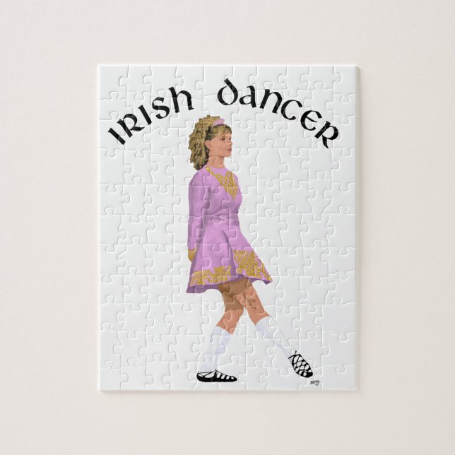 Soft Shoe Irish Dancer in Pink Puzzle (Vertikal)