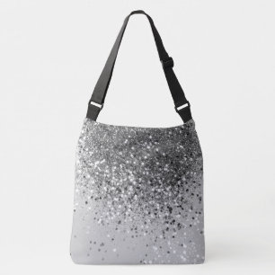 Soft Silver Grauer Glitzer #1 Tragetaschen Mit Langen Trägern