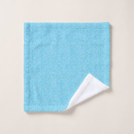 Soft Sky Blue & White Watercolor Ditsy Floral Patt Waschlappen