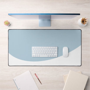 Soft Slate Blue Blender, weißer Wave auf der Unter Schreibtischunterlage