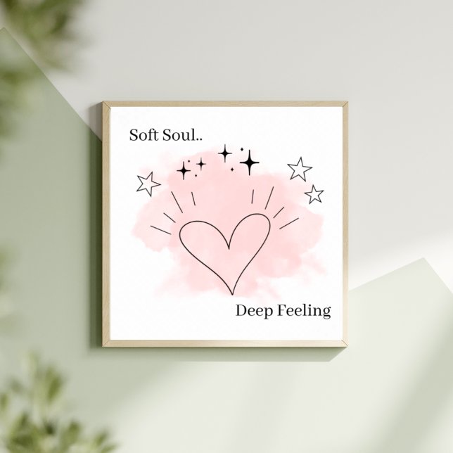 Soft Soul Wall Art – Modern Aesthetic Home Decor Poster (Von Creator hochgeladen)