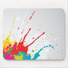 Soft Splash Wasserfarbe Abstrakte Akrylkunst Mousepad