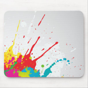 Soft Splash Wasserfarbe Abstrakte Akrylkunst Mousepad