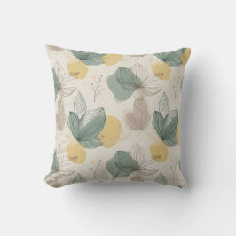Soft Spring Botanical Throw Pillow Kissen