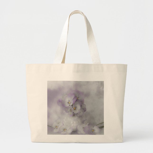 Soft Stiefmütterchen Jumbo Stoffbeutel (Vorne)