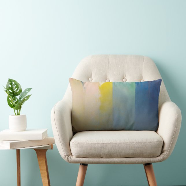 “Soft Stripes” – Colorful Design Lendenkissen (Stuhl )